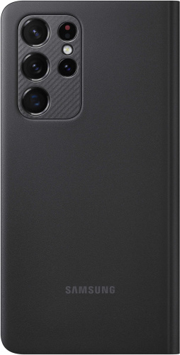 Чехол (флип-кейс) Samsung для Samsung Galaxy S21 Ultra Smart Clear View Cover черный (EF-ZG998CBEGRU) фото 2