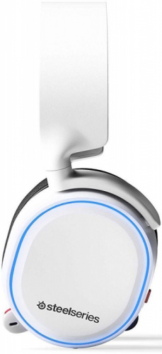 Наушники с микрофоном Steelseries Arctis 5 2019 Edition белый 3м мониторные USB оголовье (61507) фото 9