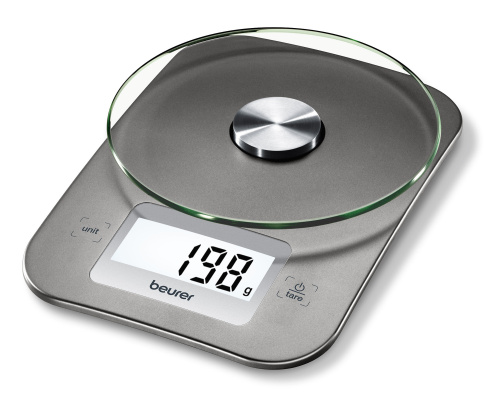 Весы кухонные электронные Beurer KS26 макс.вес:5кг серебристый фото 2