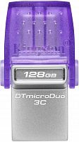 Флеш Диск Kingston 128GB DataTraveler microDuo 3C DTDUO3CG3/128GB USB3.0 фиолетовый