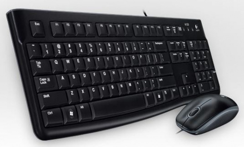 Клавиатура + мышь Logitech MK120 клав:черный мышь:черный/серый USB фото 2