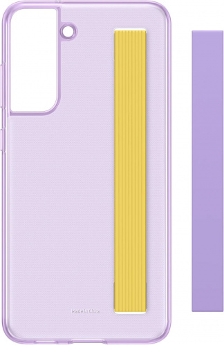 Чехол (клип-кейс) Samsung для Samsung Galaxy S21 FE Slim Strap Cover фиолетовый (EF-XG990CVEGRU) фото 2