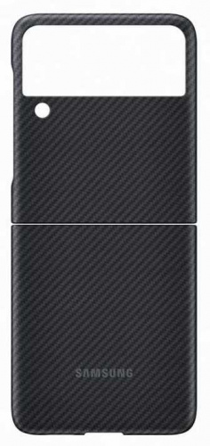 Чехол (клип-кейс) Samsung для Samsung Galaxy Z Flip3 Aramid Cover черный (EF-XF711SBEGRU) фото 5