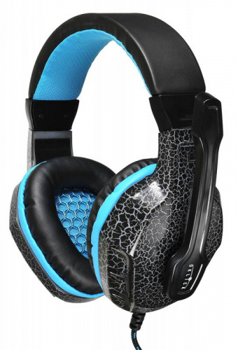 Наушники с микрофоном Оклик HS-L400G ZEUS черный/синий 2.2м мониторные оголовье (359480) фото 17