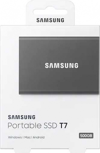 Накопитель SSD Samsung USB-C 500GB MU-PC500T/WW T7 1.8" черный фото 7