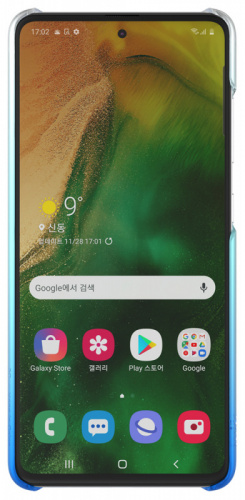 Чехол (клип-кейс) Samsung для Samsung Galaxy A51 WITS Gradation Hard Case синий (GP-FPA515WSBLR) фото 3