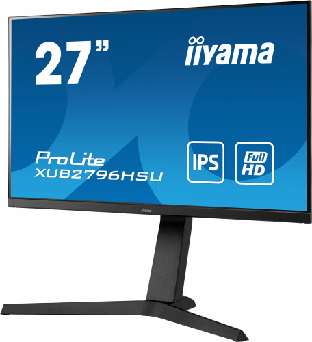 Монитор Iiyama 27" ProLite XUB2796HSU-B1 черный IPS LED 1ms 16:9 HDMI M/M матовая HAS 250cd 178гр/178гр 1920x1080 DisplayPort FHD USB 5.4кг фото 8
