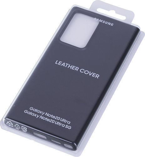 Чехол (клип-кейс) Samsung для Samsung Galaxy Note 20 Ultra Leather Cover черный (EF-VN985LBEGRU) фото 6