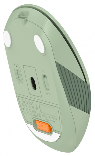 Мышь A4Tech Fstyler FB10C зеленый оптическая (2000dpi) беспроводная BT/Radio USB (4but) фото 4