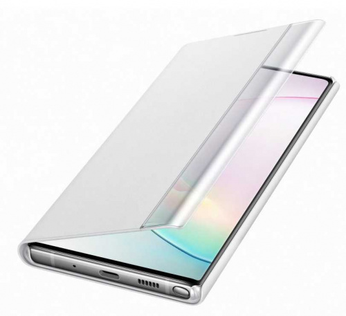 Чехол (флип-кейс) Samsung для Samsung Galaxy Note 10+ Clear View Cover белый (EF-ZN975CWEGRU) фото 3