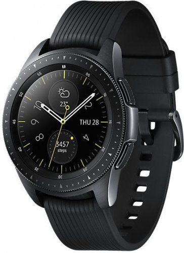 Смарт-часы Samsung Galaxy Watch 42мм 1.2" Super AMOLED черный (SM-R810NZKASER)
