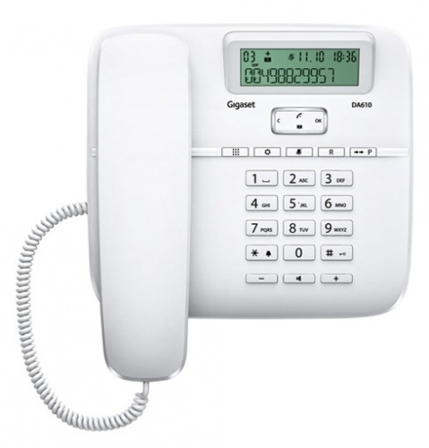 Телефон проводной Gigaset DA610 RUS белый фото 3