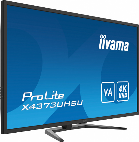 Монитор Iiyama 42.5" ProLite X4373UHSU-B1 черный VA 5ms 16:9 DVI HDMI M/M матовая HAS Pivot 1000:1 400cd 178гр/178гр 3840x2160 DisplayPort FHD 14.5кг фото 3