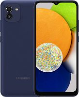 Смартфон Samsung SM-A035F Galaxy A03 128Gb 4Gb синий моноблок 3G 4G 2Sim 6.5" 720x1600 Android 10 48Mpix 802.11 b/g/n GPS GSM900/1800 GSM1900 TouchSc microSD max1024Gb
