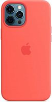 Чехол (клип-кейс) Apple для Apple iPhone 12 Pro Max Silicone Case with MagSafe розовый цитрус (MHL93ZE/A)