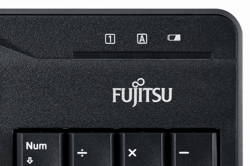 Клавиатура + мышь Fujitsu LX410 RU/US клав:черный мышь:черный USB беспроводная фото 4