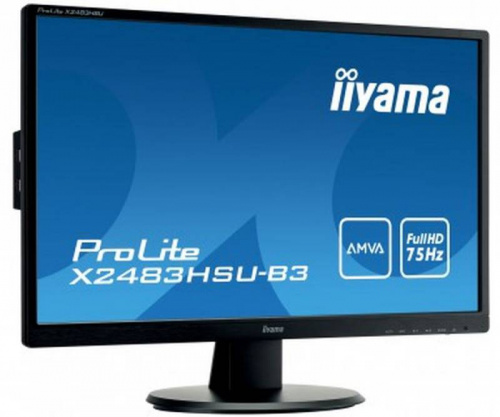 Монитор Iiyama 24" ProLite B2483HS-B3 черный TN LED 1ms 16:9 M/M матовая HAS Pivot 1000:1 250cd 170гр/160гр 1920x1080 D-Sub DisplayPort FHD 5.1кг фото 3