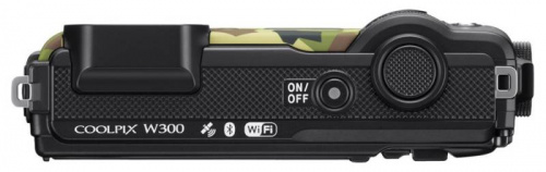 Фотоаппарат Nikon CoolPix W300 камуфляж 16Mpix Zoom5x 3" 4K 99Mb SDXC/SD/SDHC CMOS 1x2.3 50minF 30fr/s HDMI/KPr/DPr/WPr/FPr/WiFi/GPS/EN-EL12 фото 2