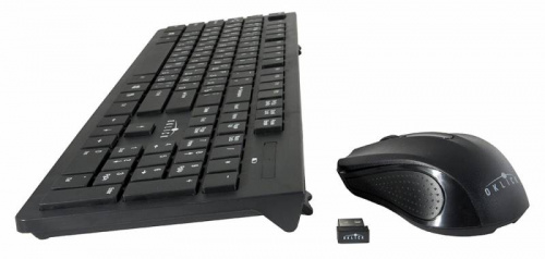 Клавиатура + мышь Оклик 250M клав:черный мышь:черный USB беспроводная slim (997834) фото 4