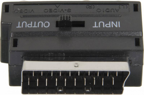 Адаптер аудио-видео Ningbo SCART (m)/3хRCA (f)/S-VIDEO (f) черный (JSP005) фото 2