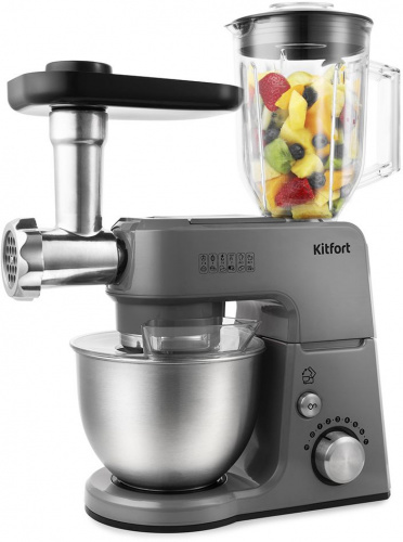 Кухонная машина Kitfort KT-1366-2 планетар.вращ. 1000Вт серый фото 12