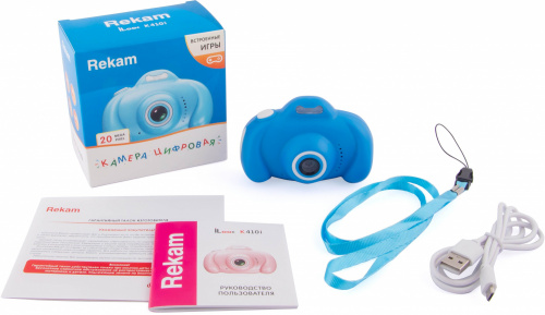 Фотоаппарат Rekam iLook K410i голубой 20Mpix 2" 720p microSDHC/microSDXC CMOS/Li-Ion фото 5