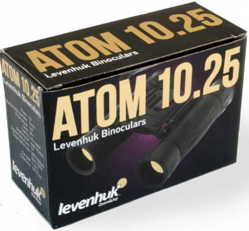 Бинокль Levenhuk 10-10x 25мм Atom 10x25 черный (67676) фото 5