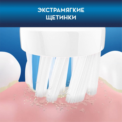 Набор электрических зубных щеток Oral-B Family Edition Pro 1 700+Kids Frozen бирюзовый/синий фото 14