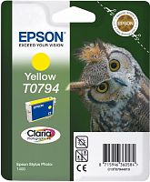 Картридж струйный Epson T0794 C13T07944010 желтый (715стр.) (11.1мл) для Epson P50/PX660