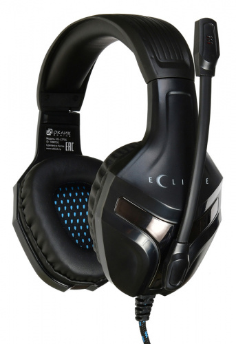 Наушники с микрофоном Оклик HS-L370G ECLIPSE черный 2м мониторные оголовье (1090730) фото 18