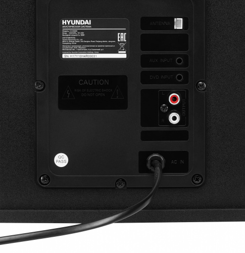 Микросистема Hyundai H-HA600 черный 80Вт FM USB BT SD/MMC/MS фото 8