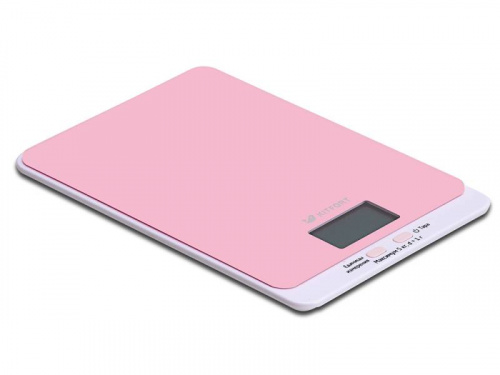 Весы кухонные электронные Kitfort KT-803-2 макс.вес:5кг розовый фото 2