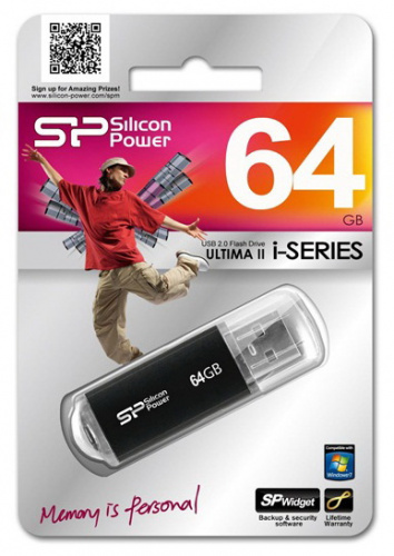 Флеш Диск Silicon Power 64GB Ultima II-I Series SP064GBUF2M01V1K USB2.0 черный фото 4