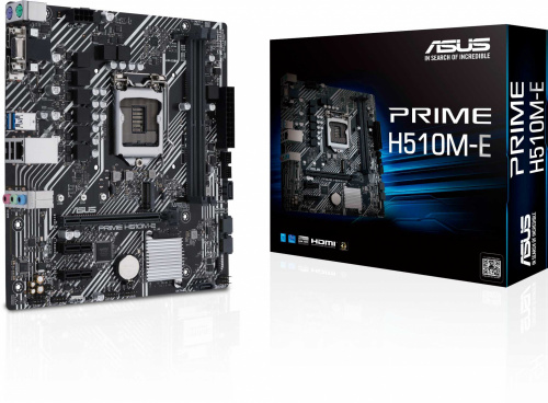 Материнская плата Asus PRIME H510M-E Soc-1200 Intel H510 2xDDR4 mATX AC`97 8ch(7.1) GbLAN+VGA+HDMI+DP фото 2