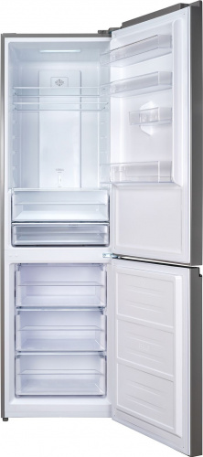 Холодильник Weissgauff WRK 2000 BGNF DC Inverter 2-хкамерн. черное стекло фото 3
