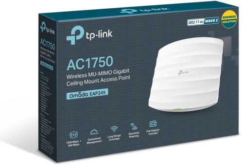 Точка доступа TP-Link EAP245(5-pack) AC1750 10/100/1000BASE-TX белый фото 8