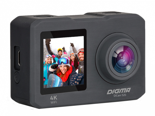 Экшн-камера Digma DiCam 520 серый фото 4