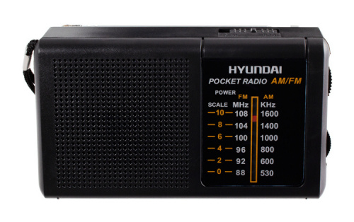Радиоприемник портативный Hyundai H-PSR130 черный фото 2