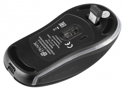 Мышь Оклик 976GW черный оптическая (3200dpi) беспроводная USB (6but) фото 6