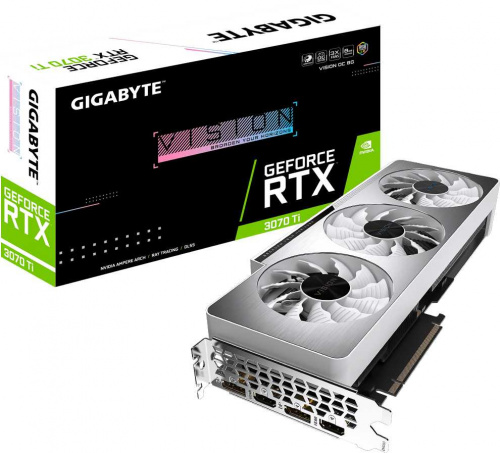 Видеокарта Gigabyte PCI-E 4.0 GV-N307TVISION OC-8GD NVIDIA GeForce RTX 3070TI 8192Mb 256 GDDR6X 1830/19000 HDMIx2 DPx2 HDCP Ret фото 3