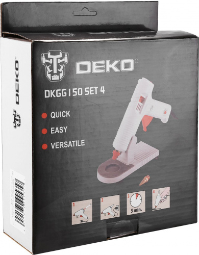 Клеевой пистолет Deko DKGG150 SET4 150Вт 5гр/мин стерж.:11мм (063-4974) фото 7