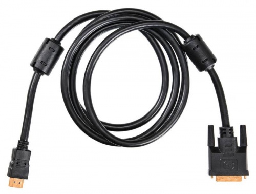 Кабель Buro HDMI (m) DVI-D (m) 1.8м (HDMI-19M-DVI-D-1.8M) феррит.кольца черный фото 4