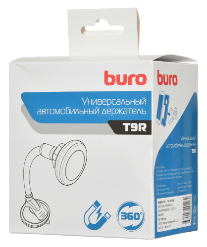 Держатель Buro T9R магнитный черный для для смартфонов и навигаторов фото 8