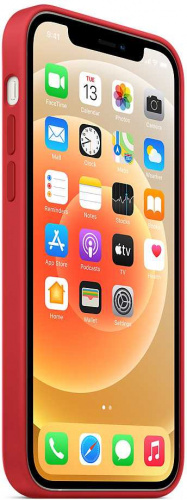 Чехол (клип-кейс) Apple для Apple iPhone 12/12 Pro Silicone Case with MagSafe красный (MHL63ZE/A) фото 7