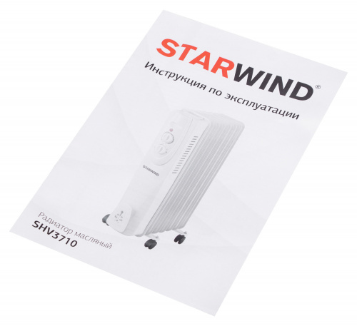 Радиатор масляный Starwind SHV3710 1500Вт белый фото 6