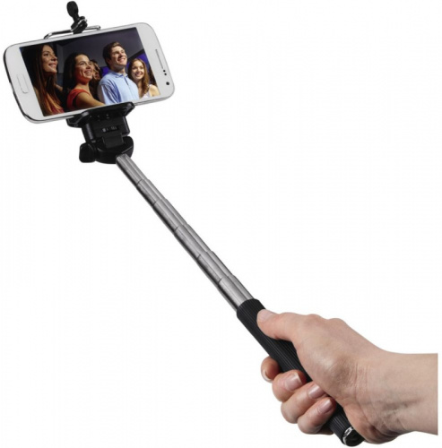 Штатив монопод Hama Moments 100 Selfie ручной черный металл (126гр.) фото 6