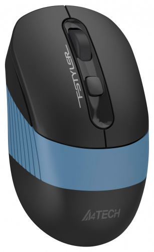 Мышь A4Tech Fstyler FB10C черный/синий оптическая (2000dpi) беспроводная BT/Radio USB (4but) фото 2