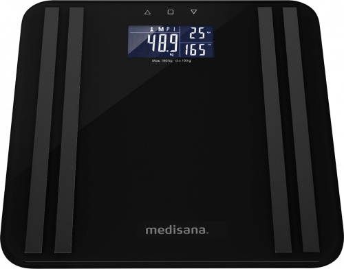 Весы напольные электронные Medisana BS 465 макс.180кг черный фото 2