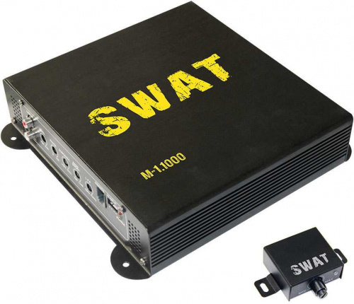 Усилитель автомобильный Swat M-1.1000 одноканальный фото 5