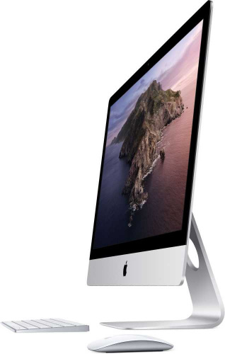 Моноблок Apple iMac MXWU2RU/A 27" 5K i5 10600 (3.3) 8Gb SSD512Gb Pro 5300 4Gb CR macOS GbitEth WiFi BT клавиатура мышь Cam серебристый/черный 5120x2880 фото 3